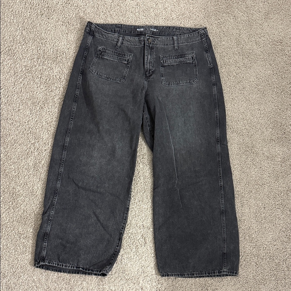 Old Navy Black Wide Leg Jeans